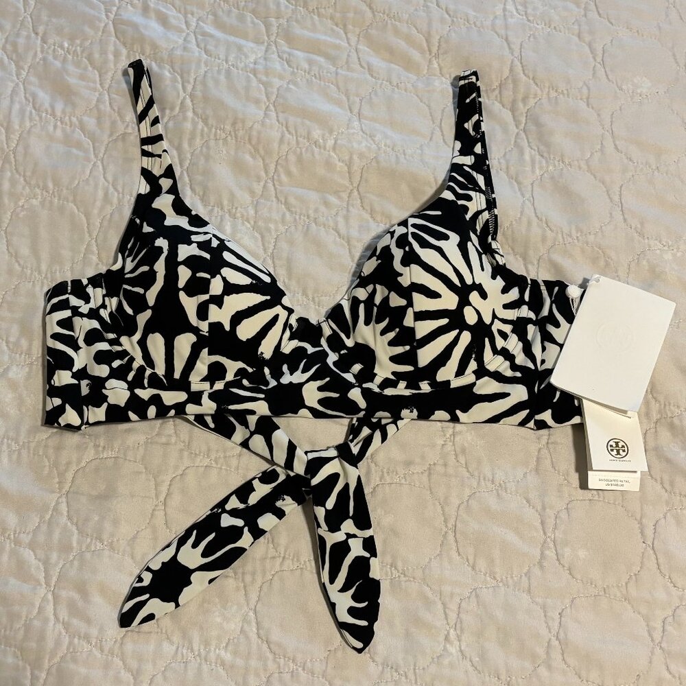 Tory Burch Pomelo Floral Swim Top Size M (NWT)